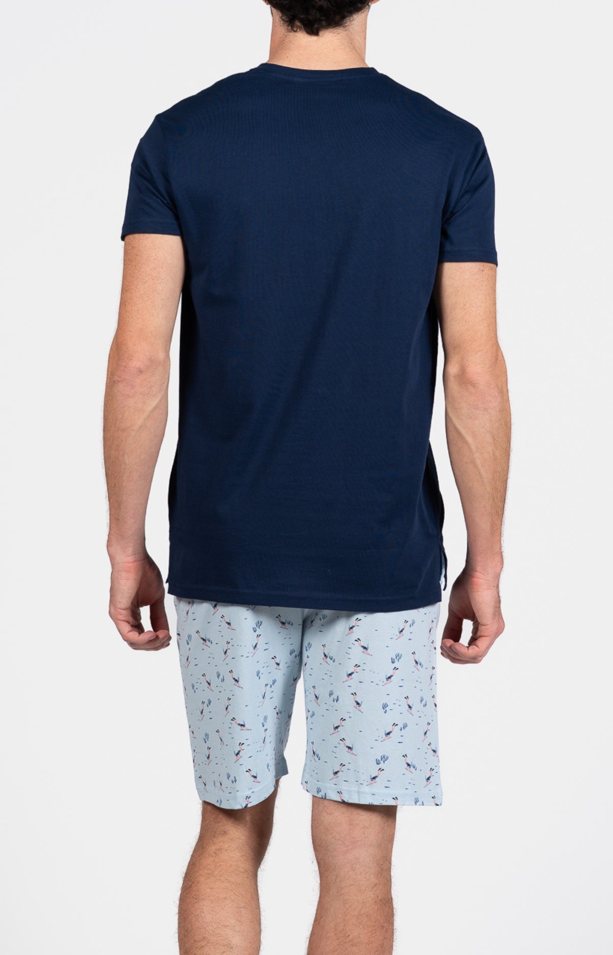 Pyjashort Plongeur Marine Homme 6