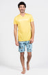 Pyjashort Homme Pas de pression Bleu et Jaune 1