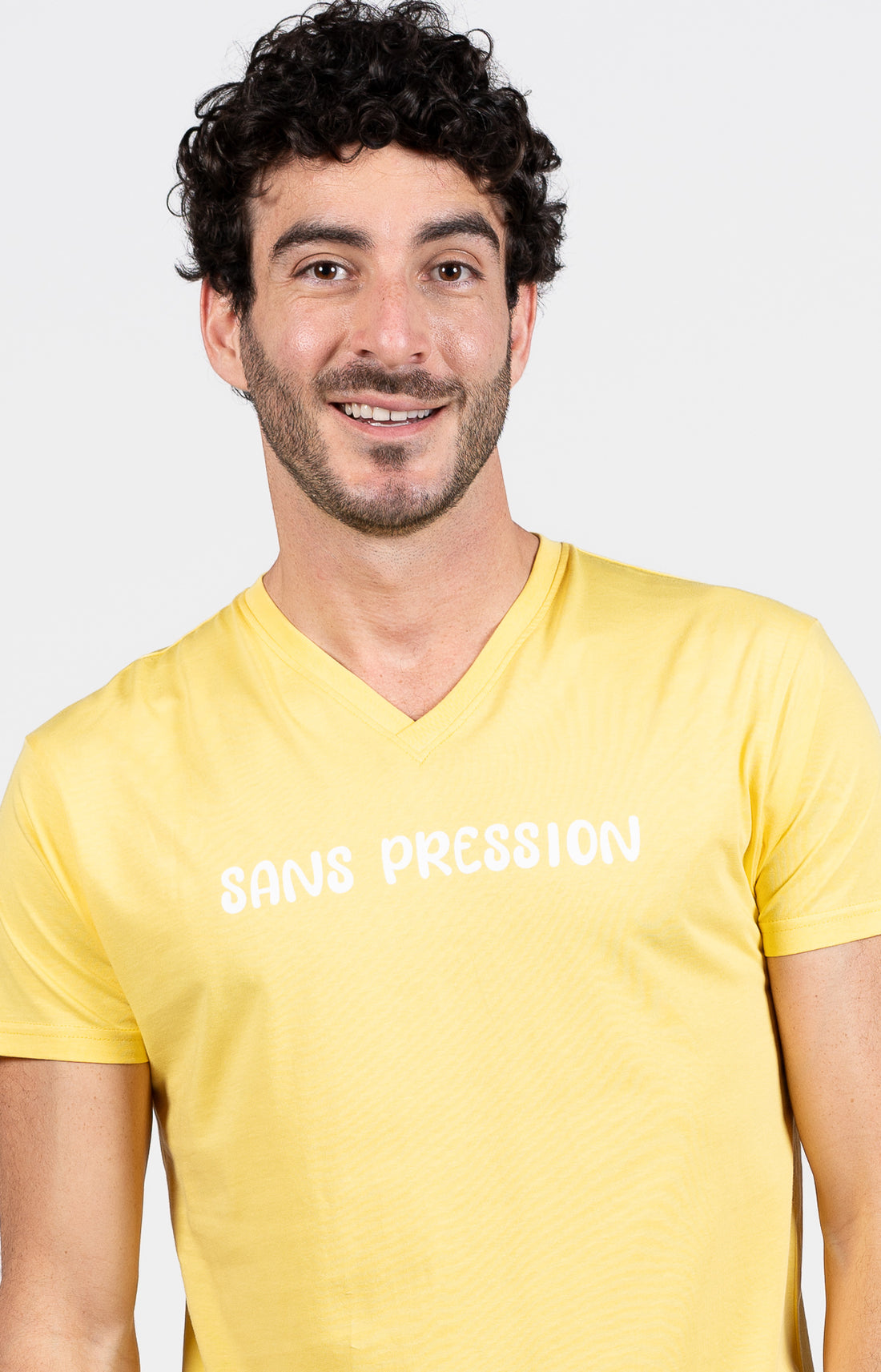 Pyjashort Homme Pas de pression Bleu et Jaune 2
