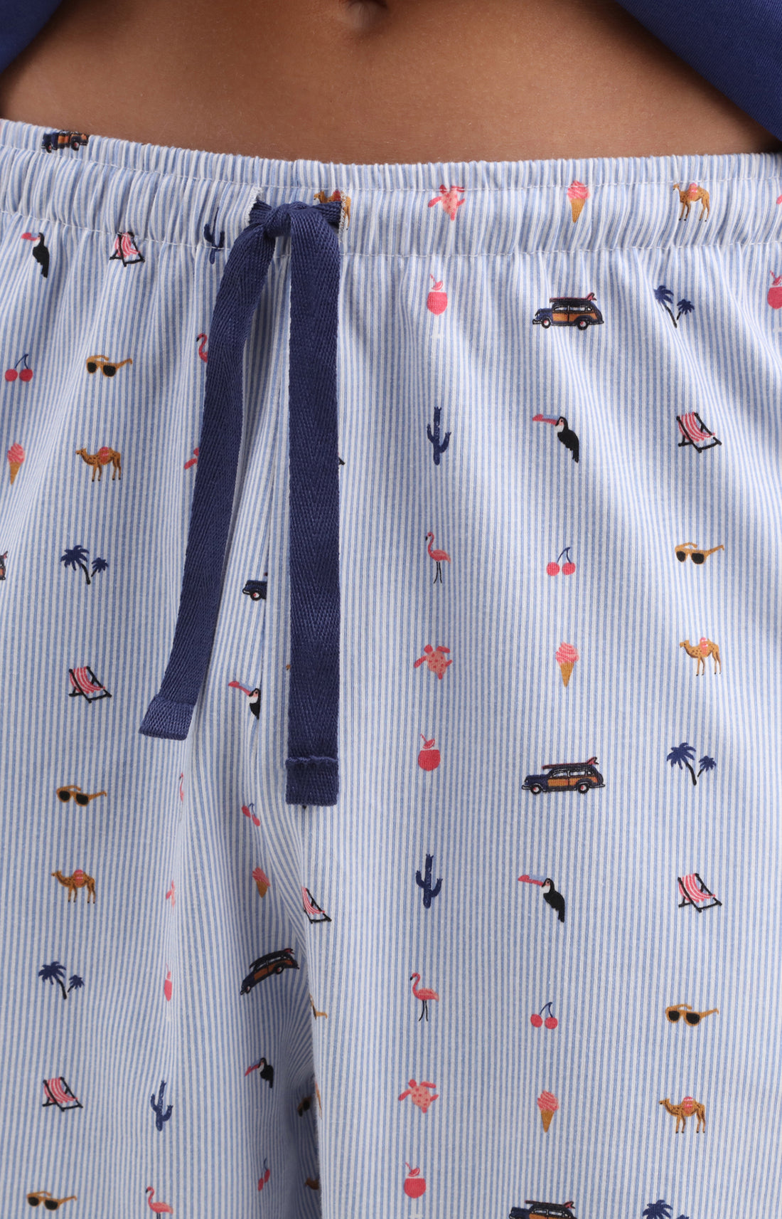 Pyjama Homme Mode vacances ON Imprimé rayures et illustrations vacances 3