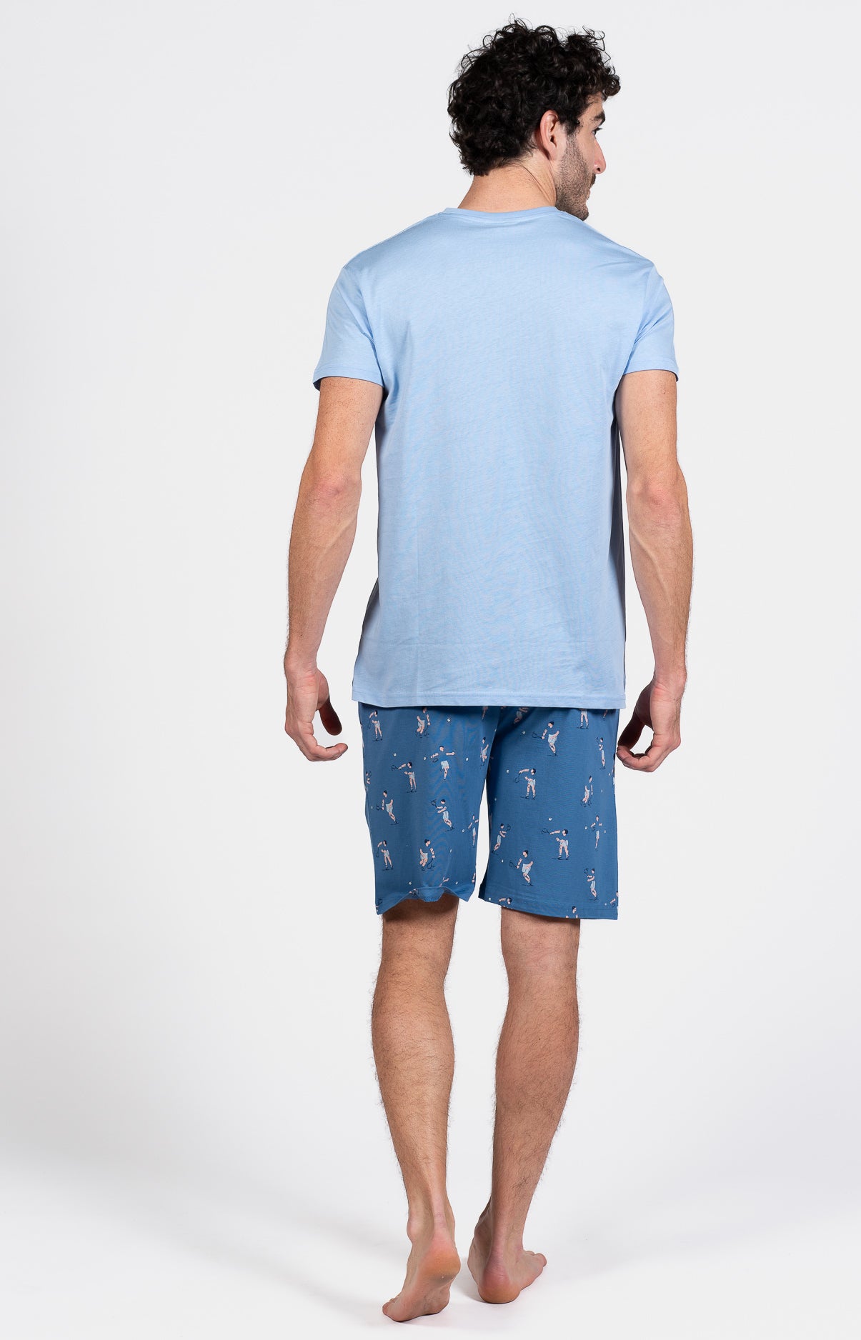 Pyjashort Homme Service Compris Bleu 6