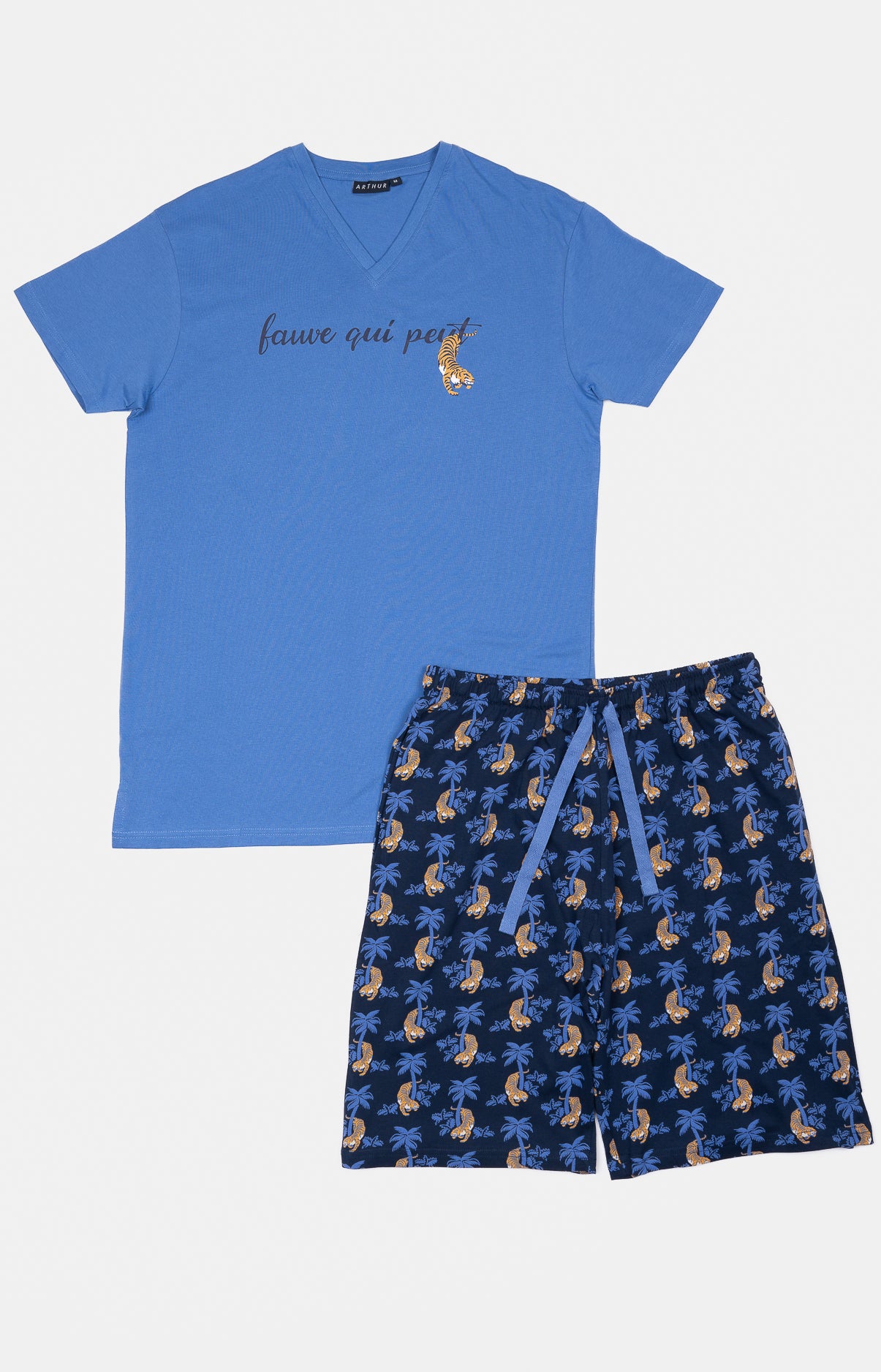 Pyjashort Tigre Bleu Homme 3