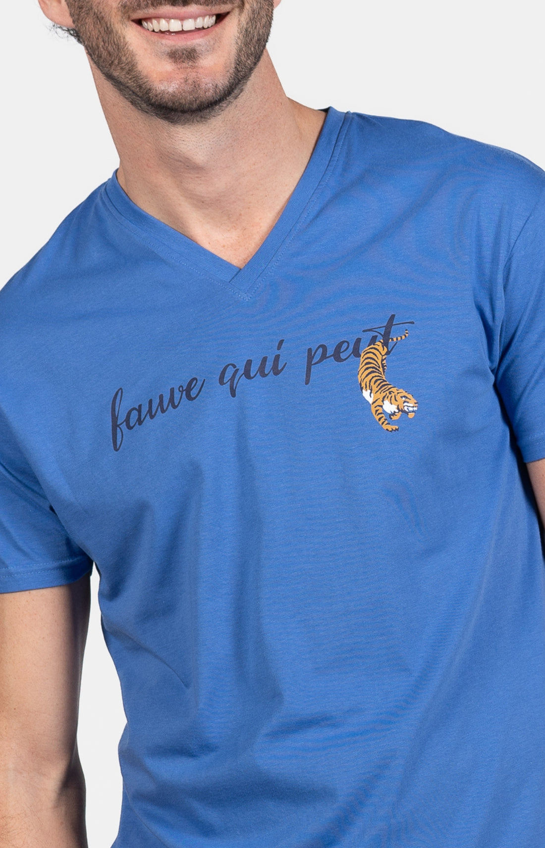 Pyjashort Tigre Bleu Homme 2