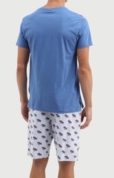 Pyjashort Homme Café Olé en jersey de coton léger 4