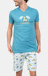 Pyjashort Voiture Bleu Homme 1