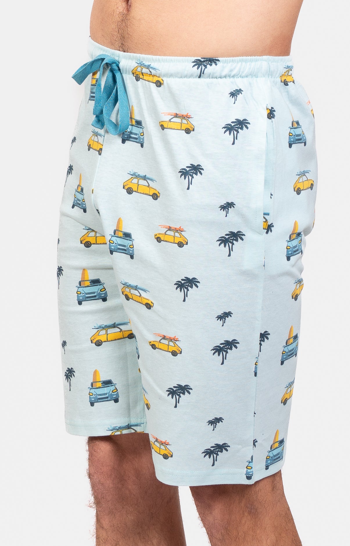 Pyjashort Voiture Bleu Homme 4