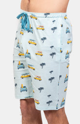 Pyjashort Voiture Bleu Homme 4
