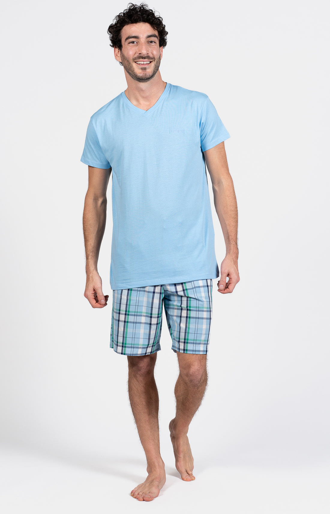 Pyjashort Homme Hugh Bleu 1