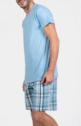 Pyjashort Homme Hugh Bleu 4