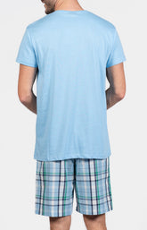 Pyjashort Homme Hugh Bleu 5