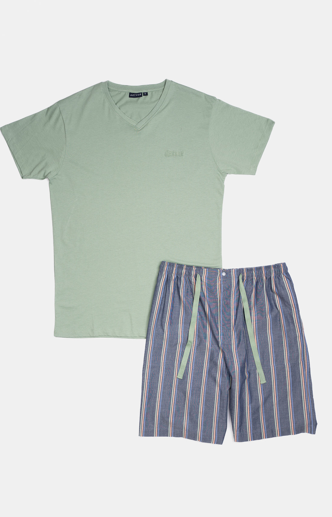 Pyjashort Homme Lamark Marine et Vert 3