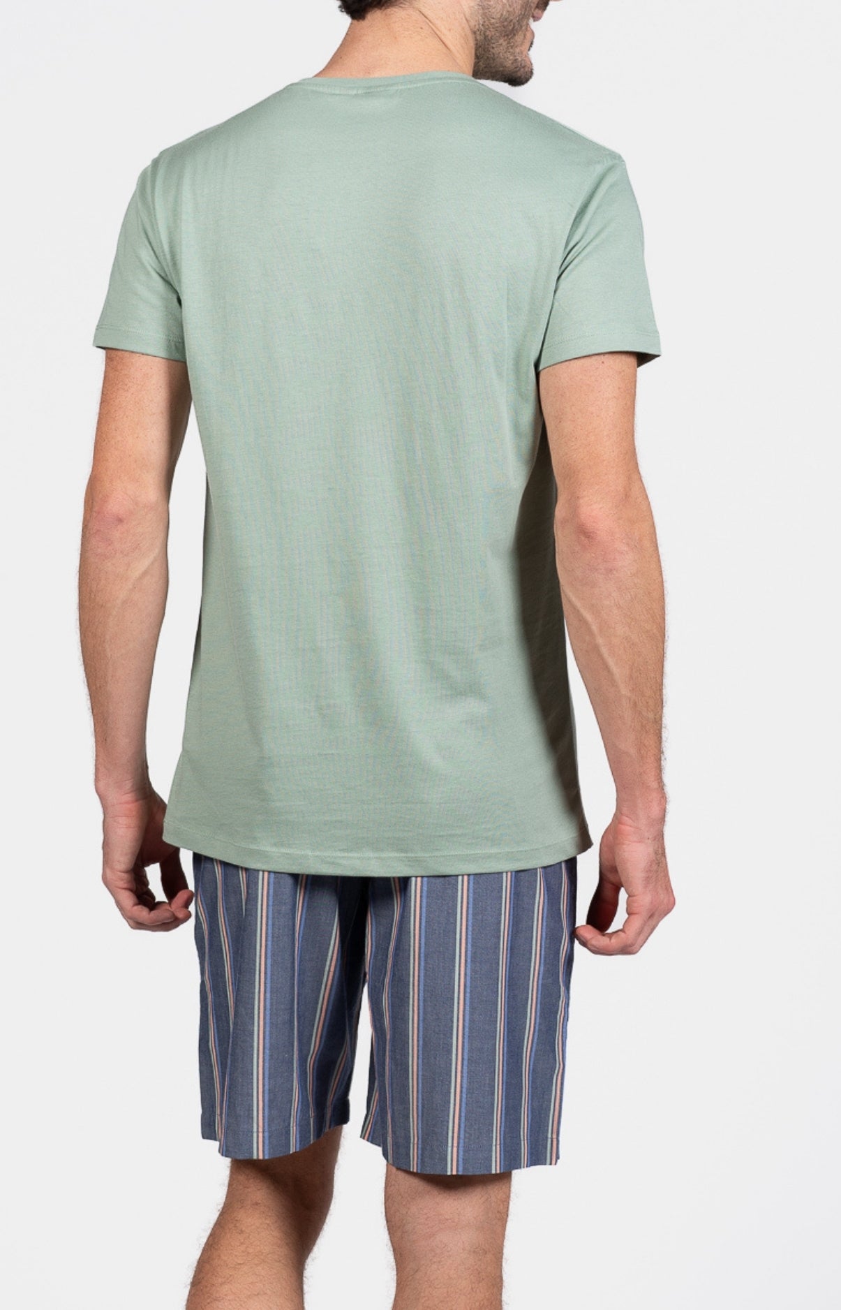 Pyjashort Homme Lamark Marine et Vert 6