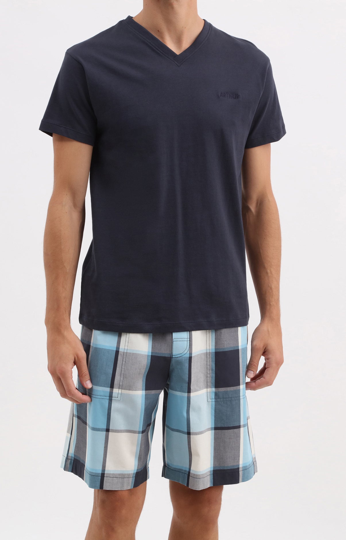 Pyjama Homme Melbourne Imprimé carreaux multicolores 1