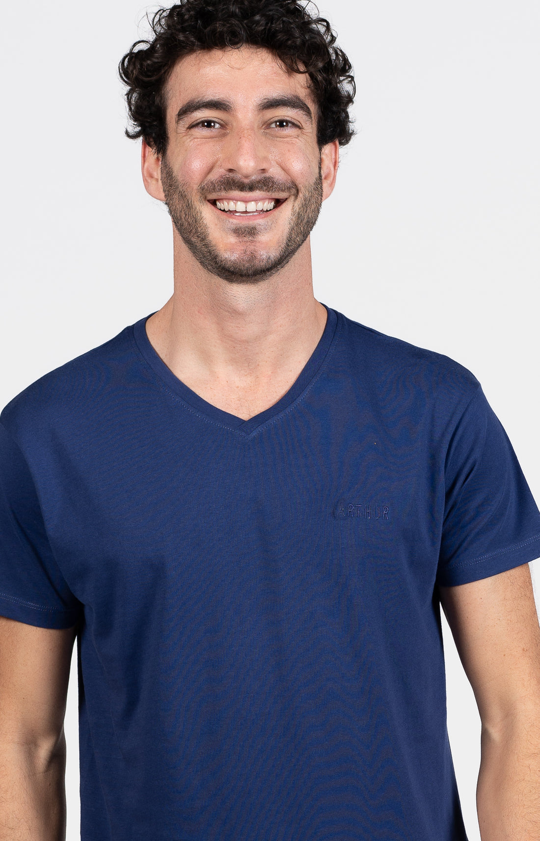 Pyjashort Homme Pois Marine et Bleu 2