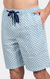 Pyjashort Homme Pois Marine et Bleu 4