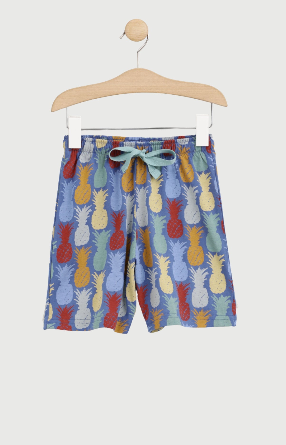 Pyjashort Enfant Ananas du volant en jersey de coton léger 3