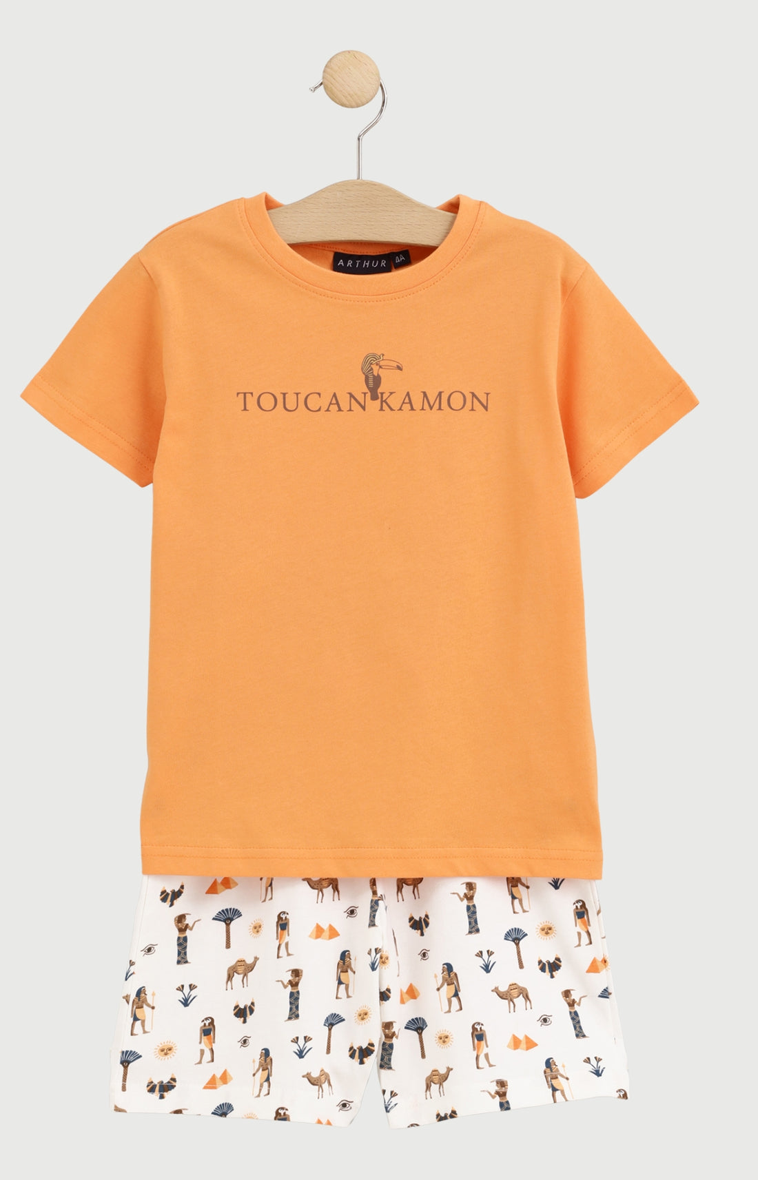 Pyjashort Enfant Toucankamon en jersey de coton léger 1