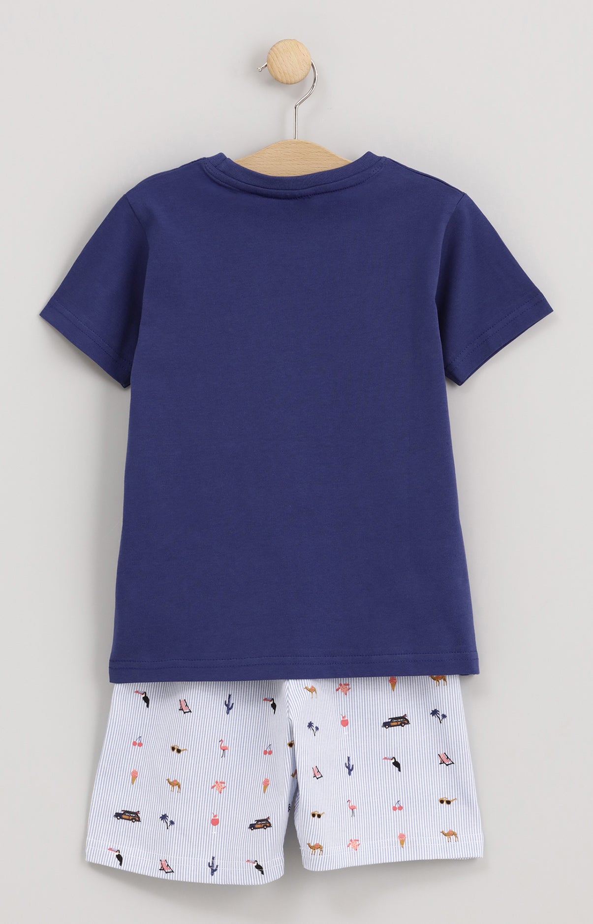 Pyjama Enfant Mode vacances ON Imprimé rayures et illustrations vacances 3
