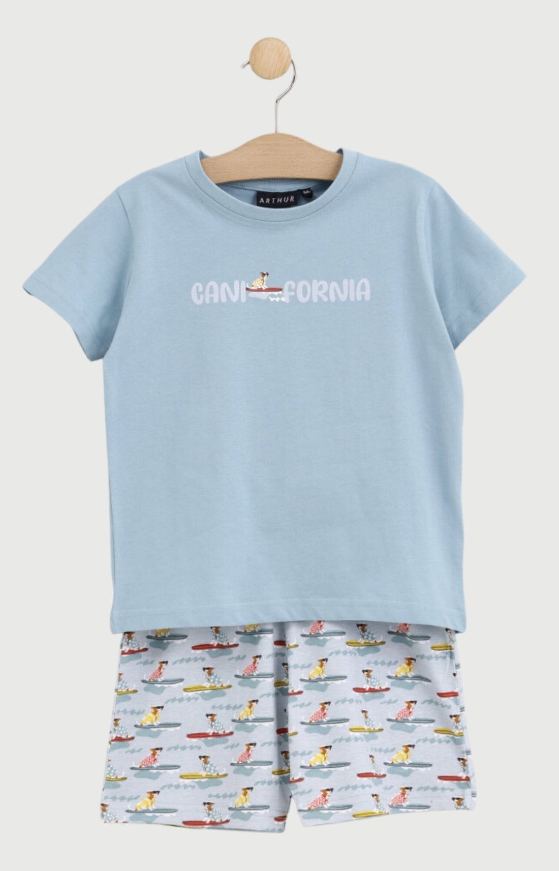 Pyjashort Enfant Canifornia en jersey de coton léger 1
