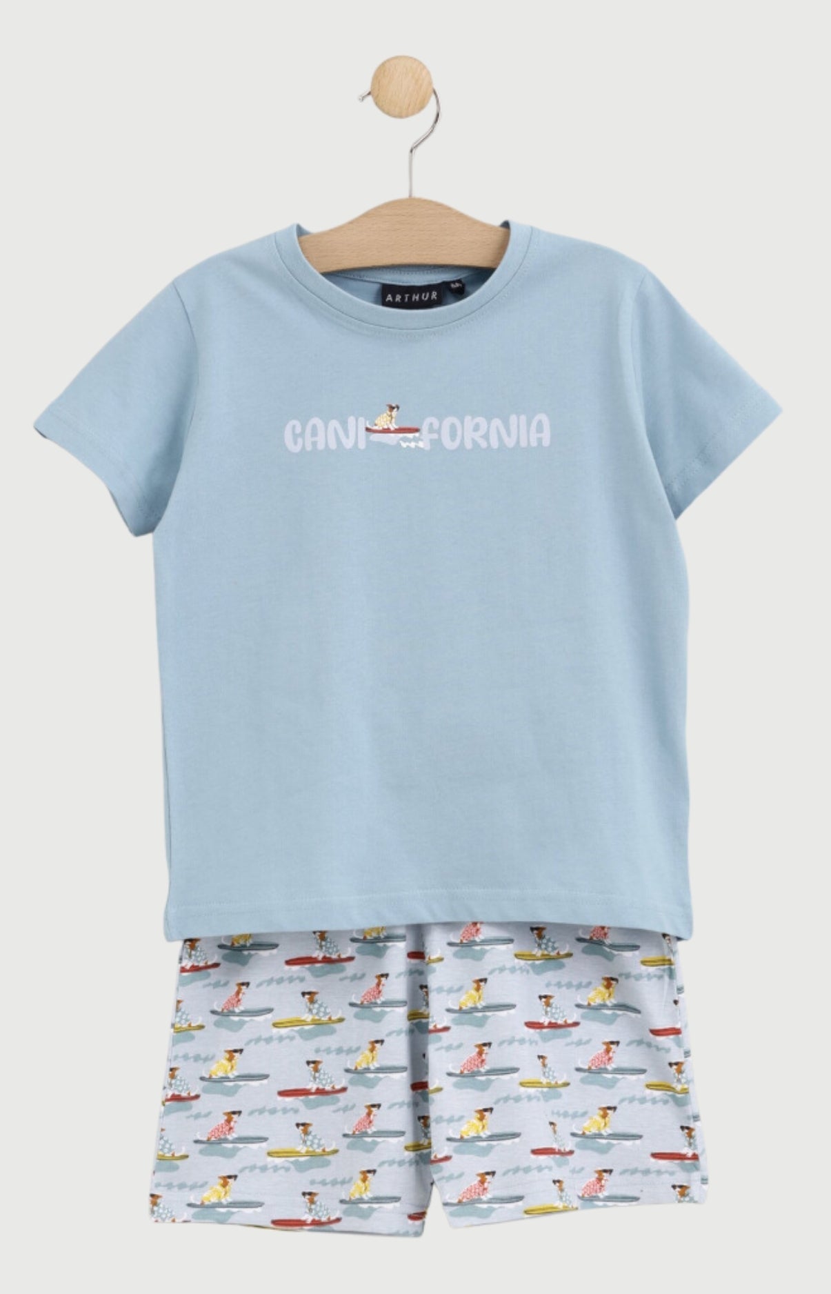 Pyjashort Enfant Canifornia en jersey de coton léger 1