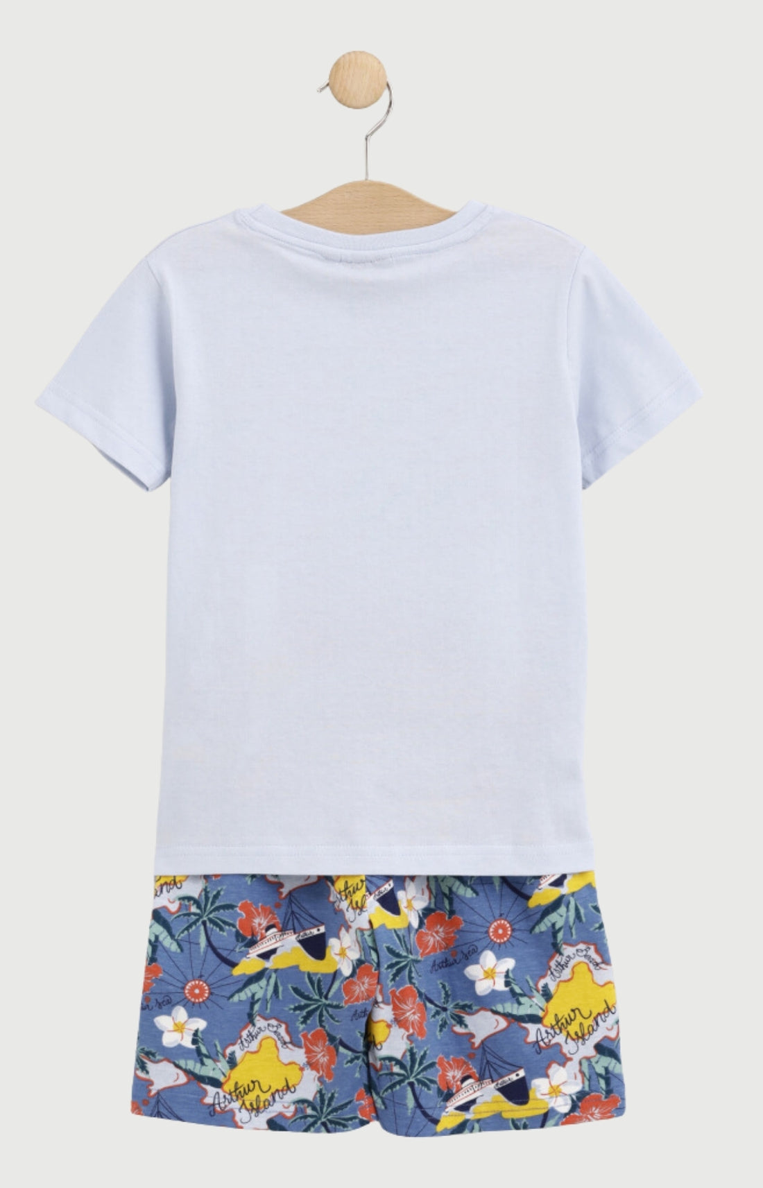 Pyjashort Enfant Lit au trésor en jersey de coton léger 2