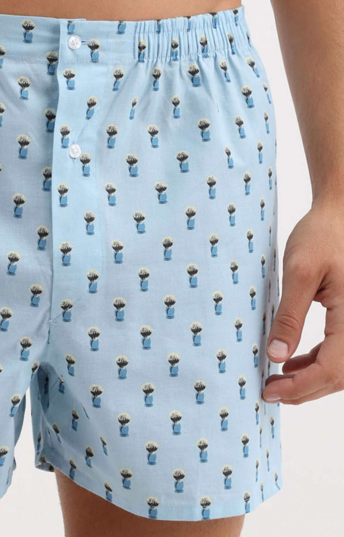 Caleçon homme coiffeur barbier bleu 2