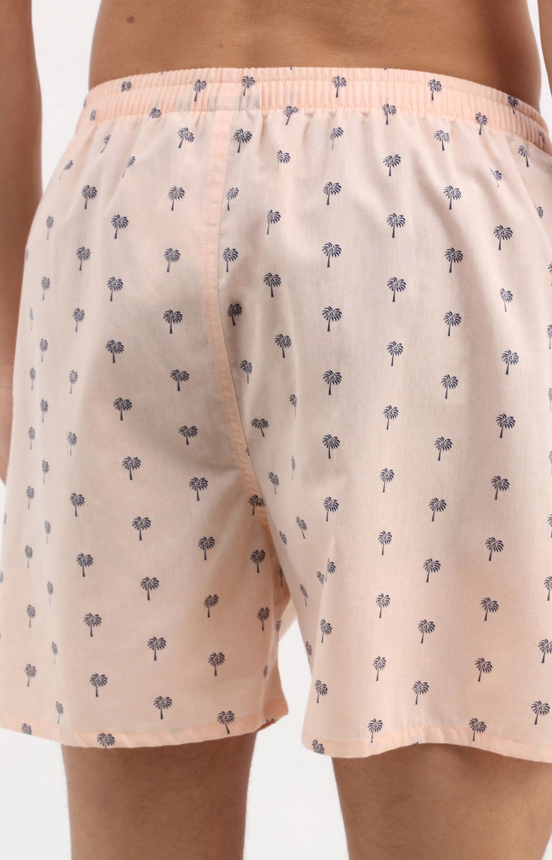 Caleçon sans suspensoir Cocotier Imprimé palmiers bleus marine 3