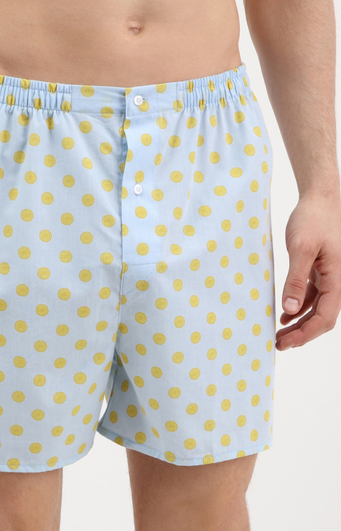 Caleçon homme citron bleu 1