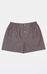 Caleçon classique Homme Pois Chocolat Beige et Marron 3