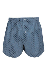 Caleçon homme à pois bleu marine 3