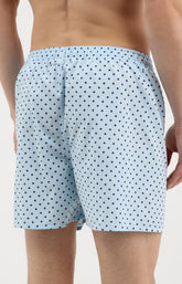 Caleçon homme bleu ciel à pois 3