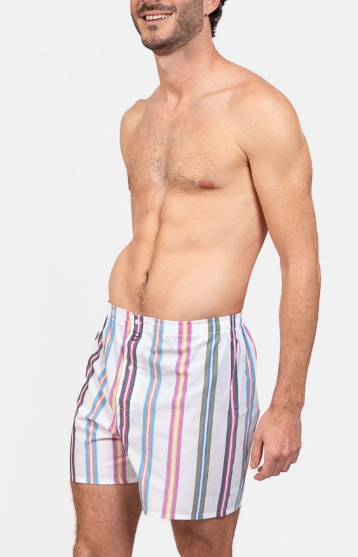 Caleçon classique rayures Homme 4