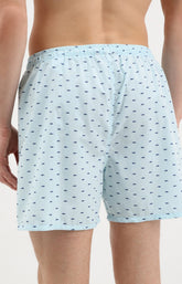 Caleçon homme requin bleu ciel 3
