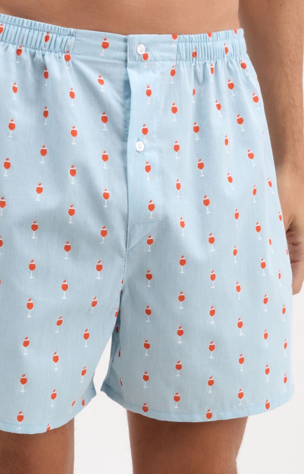 Caleçon sans suspensoir Spritz Imprimé verres à cocktail orange 1