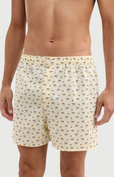 Caleçon Homme Dromadaire classique en popeline de coton 2