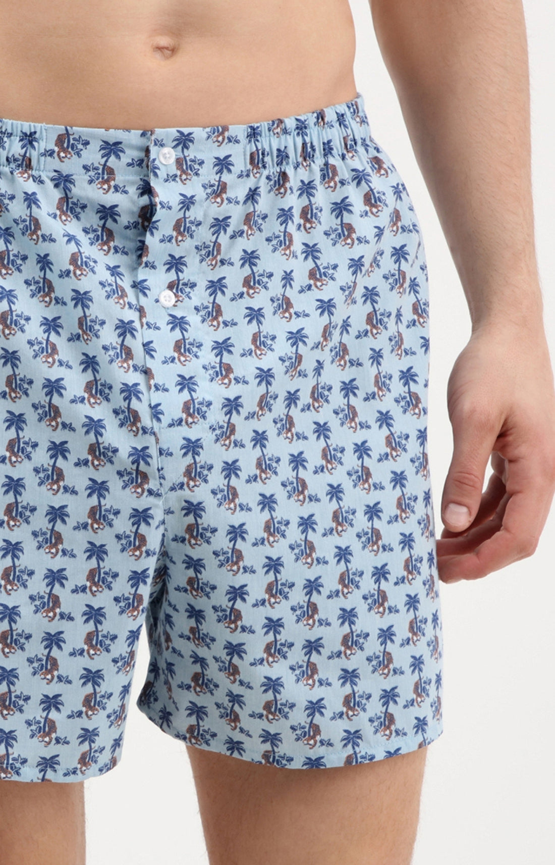 Caleçon homme jungle bleu 1