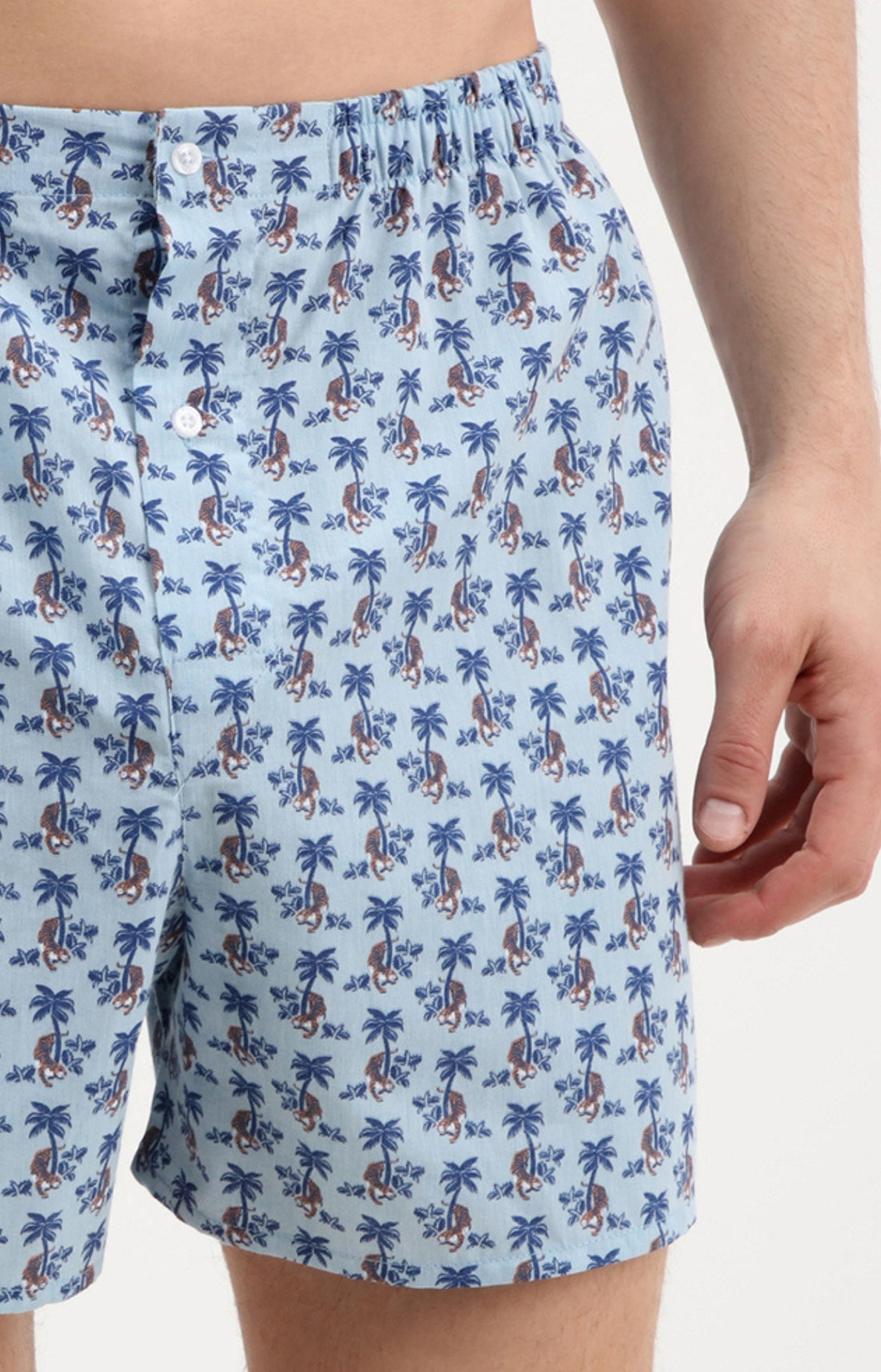 Caleçon homme jungle bleu 2