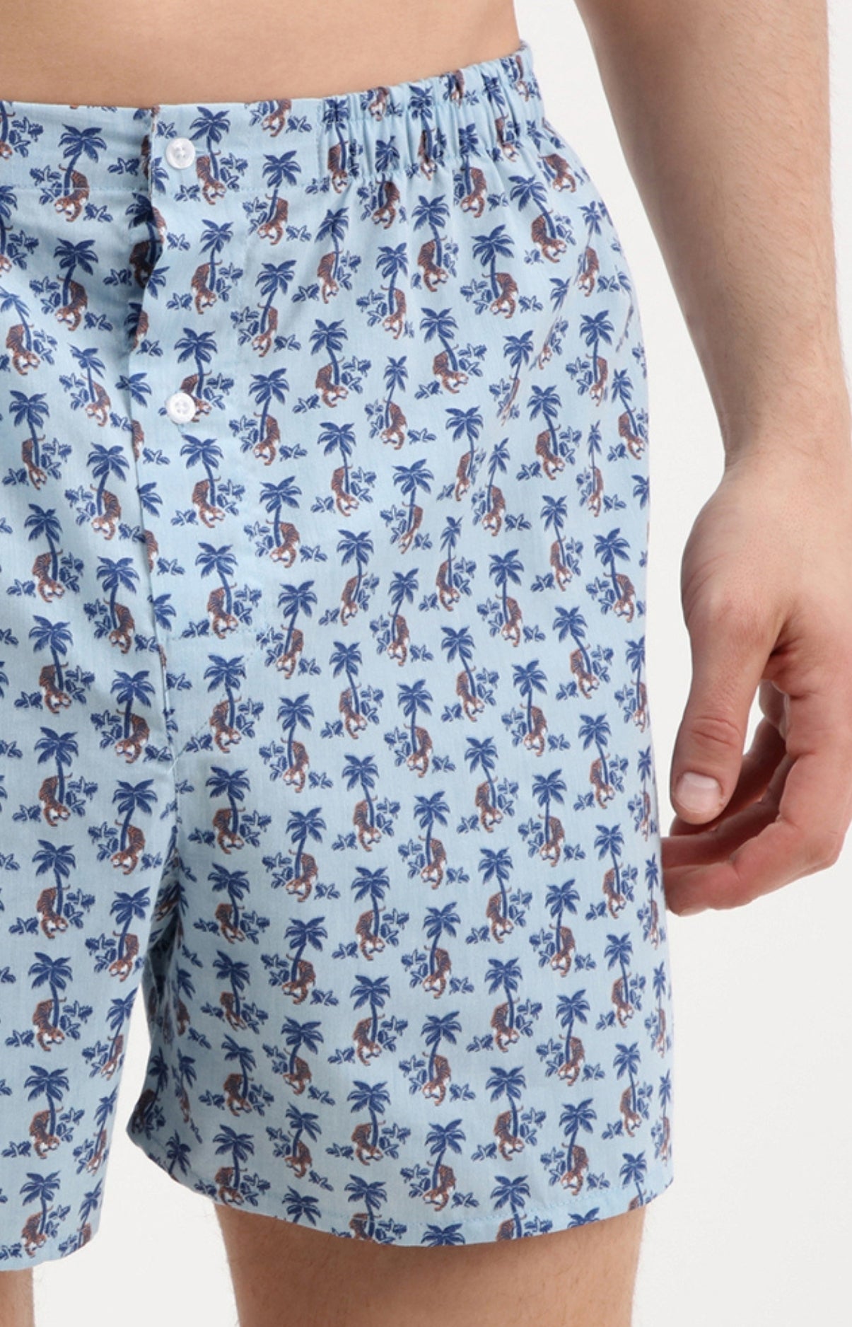 Caleçon homme jungle bleu 2