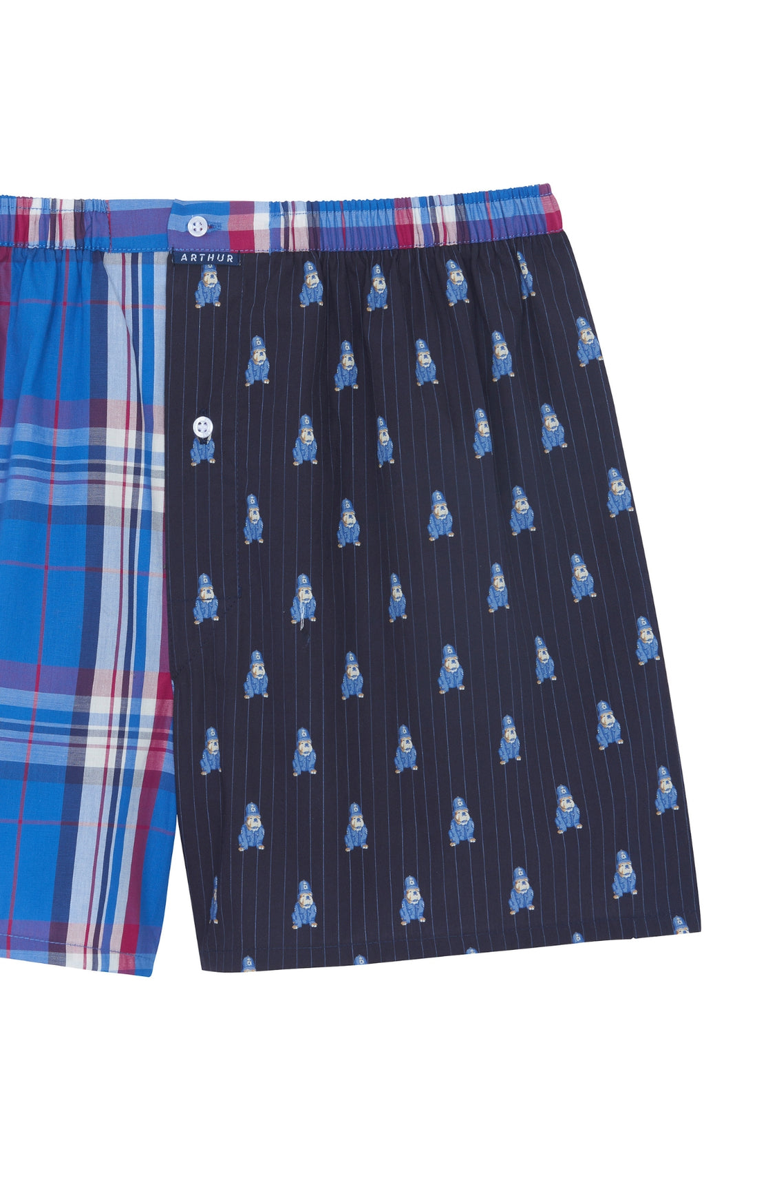 Caleçon classique Homme Upcyclé Bobby Bleu 2