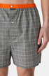 Caleçon à carreaux gris Homme 2
