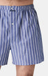 Caleçon à rayures bleu et blanc Homme 2