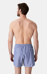 Caleçon à rayures bleu et blanc Homme 6