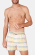 Caleçon homme carreaux multicolore 1