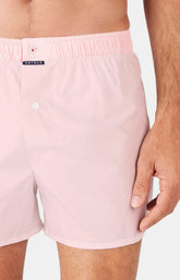 Caleçon homme rose clair uni 1