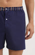Caleçon homme uni bleu marine 1
