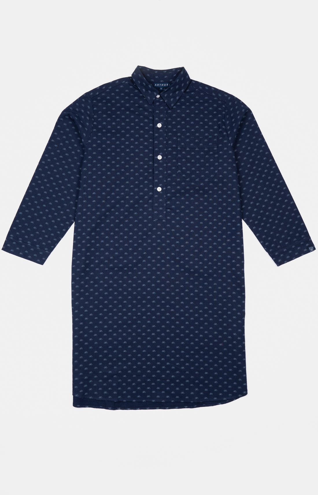 Chemise Grand-Père Vélo Marine 3