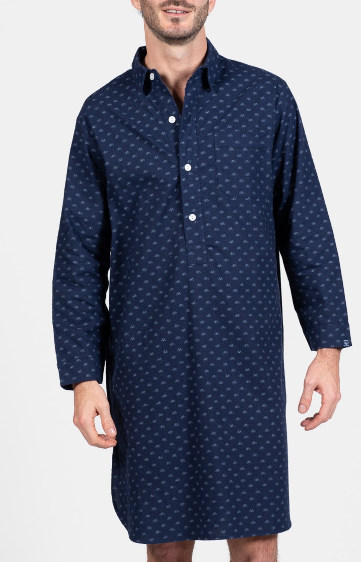 Chemise Grand-Père Vélo Marine 1