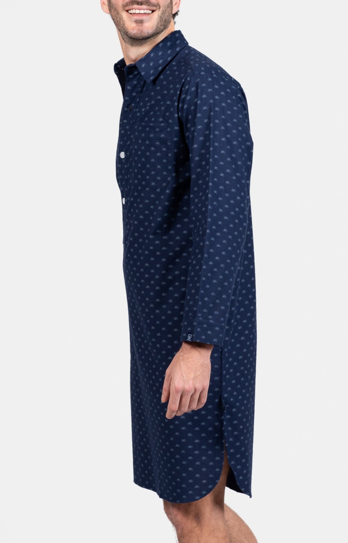 Chemise Grand-Père Vélo Marine 4