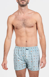 Caleçon de nuit Homme Camping Bleu 2