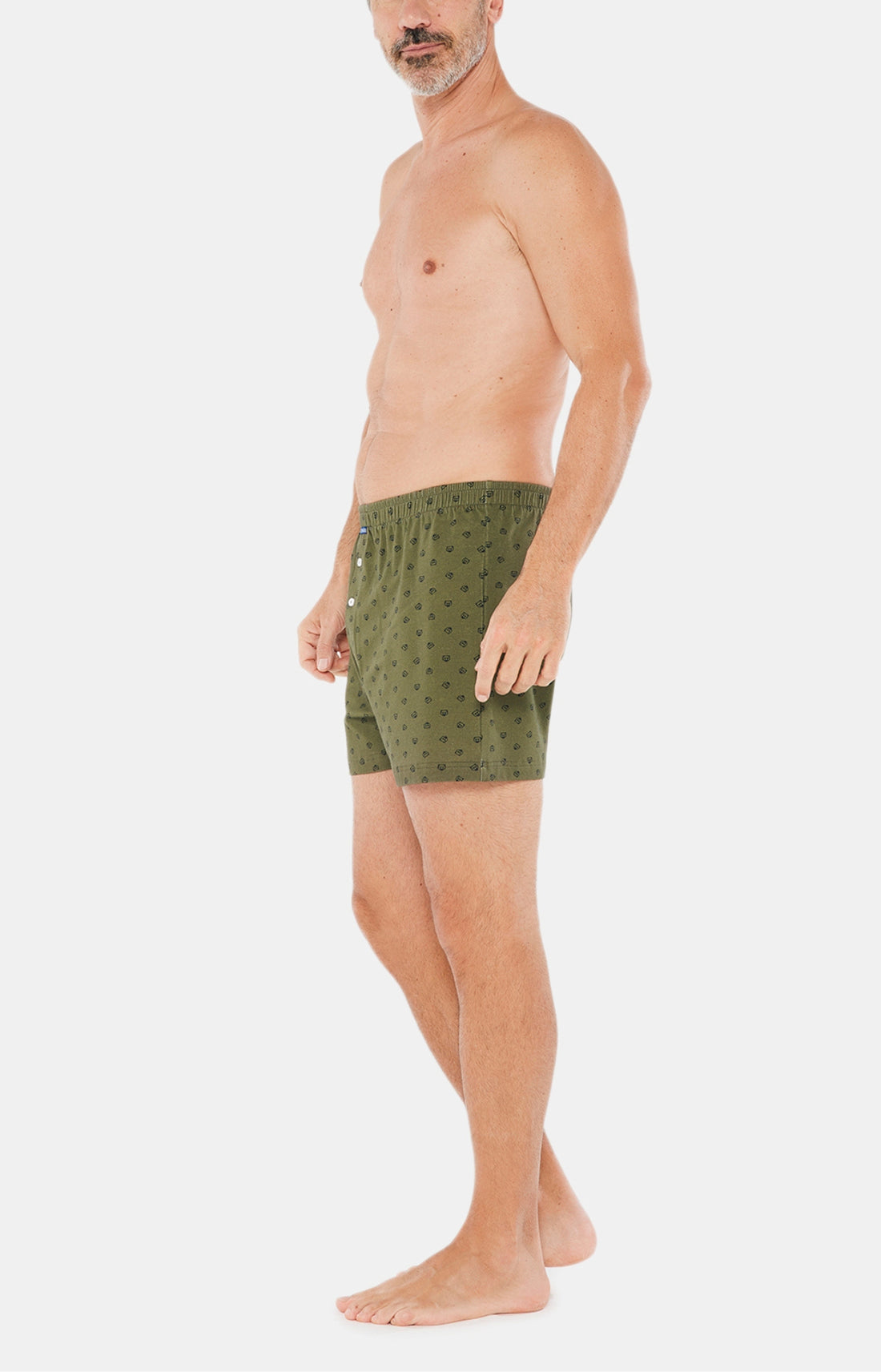 Caleçon de Nuit Homme Logo Vert 7